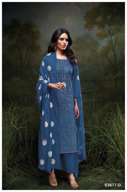 Ganga bhanavi 3677 Wholesale dress material dealers in Bangalore